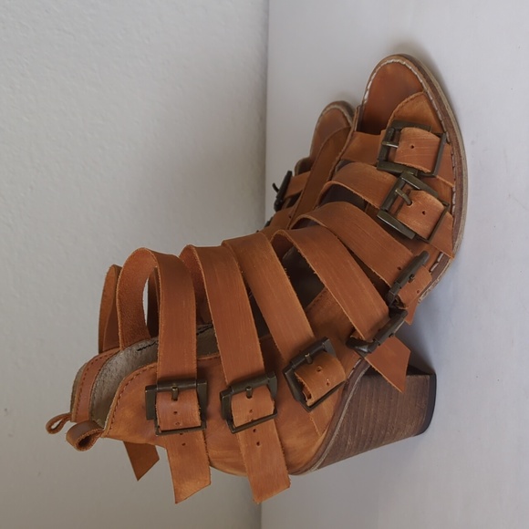 FREE PEOPLE Women Canton Heel Brown - Size 38 EU or US 7.5 - Picture 9 of 16